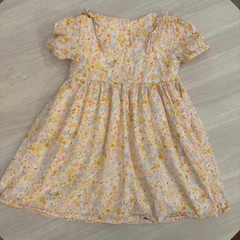 OshKosh B'gosh Floral Toddler Dress in Yellow and Pink 3T Spring Summer Easter - Picture 3 of 8